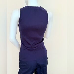 Navy casual t shirt. Sleeveless.